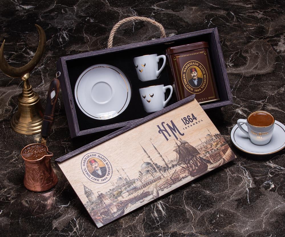 HM 1864 Ahşap Kahve Seti