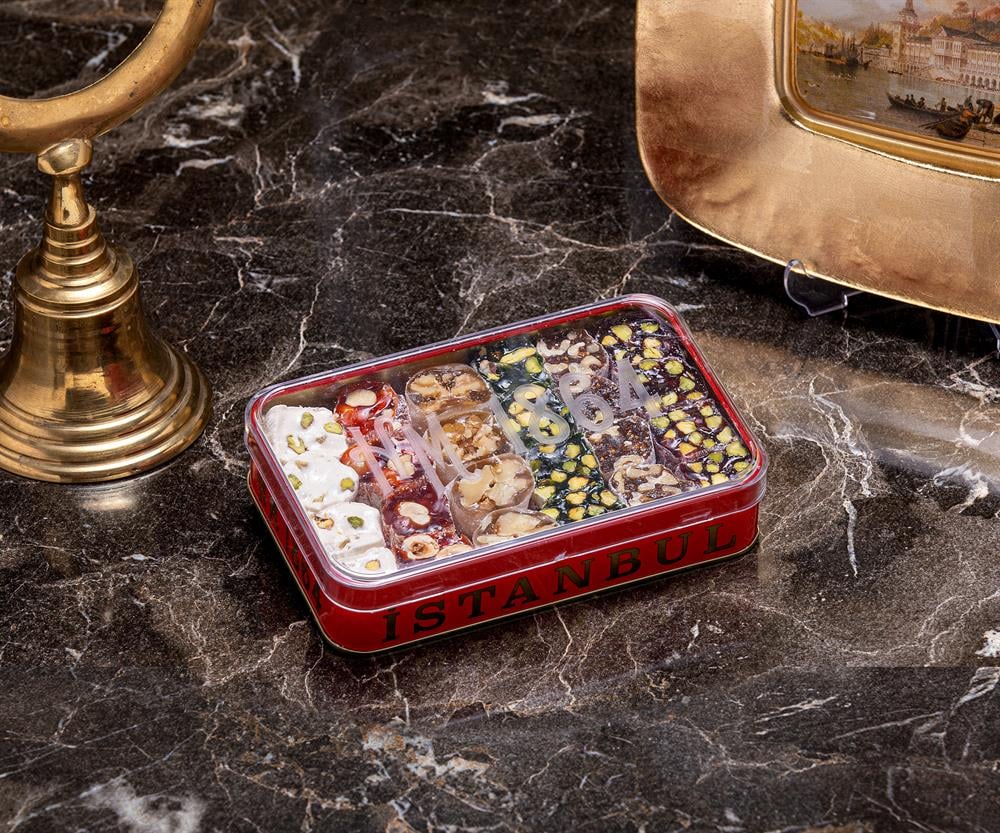 Karışık Lokum Kristal Kutu (400 gram)