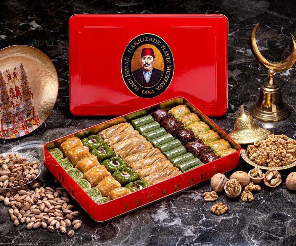 Fıstıklı Cevizli Karışık Baklava (XL Kutu) (DHL Kargo Dahil)