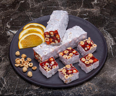 Portakallı Fındıklı Krokanlı Lokum (1 Kg)